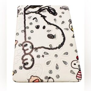 Rectangular Faux Leather Compact Mirror – Beagle Face Design